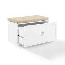 Load image into Gallery viewer, Harper Entryway Bench White/Tan
