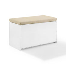 Load image into Gallery viewer, Harper Entryway Bench White/Tan
