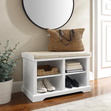 Load image into Gallery viewer, Anderson Storage Bench White/Tan
