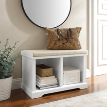 Load image into Gallery viewer, Anderson Storage Bench White/Tan
