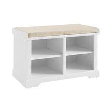 Load image into Gallery viewer, Anderson Storage Bench White/Tan
