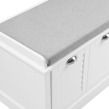 Load image into Gallery viewer, Ellison Storage Bench White/Gray
