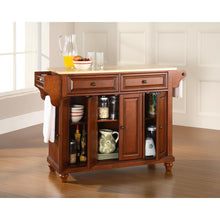 Load image into Gallery viewer, Cambridge Wood Top Full Size Kitchen Island/Cart Cherry/Natural
