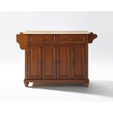 Load image into Gallery viewer, Cambridge Wood Top Full Size Kitchen Island/Cart Cherry/Natural
