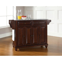 Load image into Gallery viewer, Cambridge Granite Top Full Size Kitchen Island/Cart Mahogany/Gray
