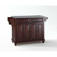 Load image into Gallery viewer, Cambridge Granite Top Full Size Kitchen Island/Cart Mahogany/Gray
