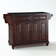 Load image into Gallery viewer, Cambridge Granite Top Full Size Kitchen Island/Cart Mahogany/Black
