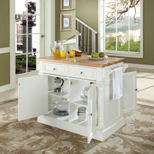 Load image into Gallery viewer, Oxford Butcher Block Kitchen Island White
