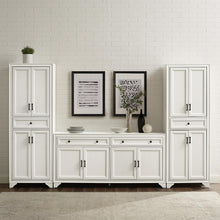 Load image into Gallery viewer, Tara 3Pc Sideboard And Pantry Set Distressed White - Sideboard &amp; 2 Pantries
