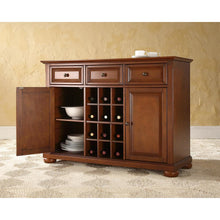 Load image into Gallery viewer, Alexandria Sideboard Cabinet W/Wine Storage Cherry
