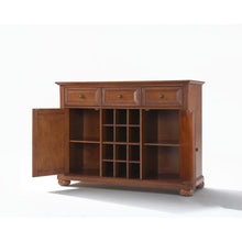 Load image into Gallery viewer, Alexandria Sideboard Cabinet W/Wine Storage Cherry
