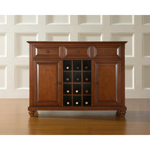 Load image into Gallery viewer, Cambridge Sideboard Cabinet W/Wine Storage Cherry
