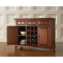 Load image into Gallery viewer, Cambridge Sideboard Cabinet W/Wine Storage Cherry
