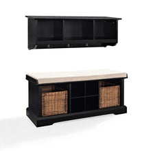 Load image into Gallery viewer, Brennan 2Pc Entryway Set Black/Tan - Bench, Shelf
