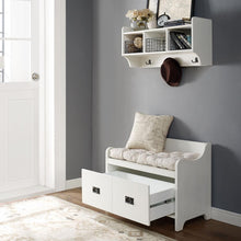 Load image into Gallery viewer, Fremont 2Pc Entryway Set Distressed White - Bench, Shelf
