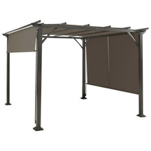 Load image into Gallery viewer, 16&#39; x 8&#39; 2Pcs Universal Replacement Canopy for Pergola Structure Sun Awning-Brown
