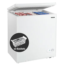 Load image into Gallery viewer, 5.2 Cu.ft Chest Freezer Upright Single Door Refrigerator with 3 Baskets-White
