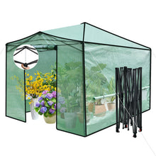 Load image into Gallery viewer, 9 x 12 Feet Portable Folding Pop-up Greenhouse with Windows
