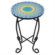 Load image into Gallery viewer, Folding Mosaic Side Table for Living Room
