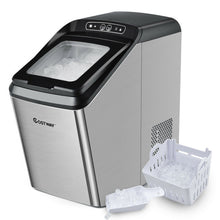 Load image into Gallery viewer, Ice Making Machine with 29 Pounds Pebble Ice per Day-Silver
