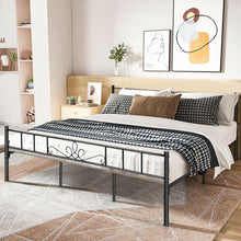 Load image into Gallery viewer, Metal Platform Bed Frame with Headboard Footboard Mattress Support-King Size
