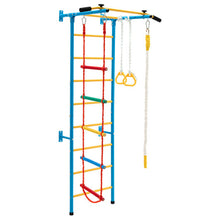 Load image into Gallery viewer, 5 In 1 Kids Indoor Gym Playground Swedish Wall Ladder-Yellow
