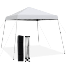 Load image into Gallery viewer, 10 x 10 Feet Outdoor Instant Pop-up Canopy with Carrying Bag-White
