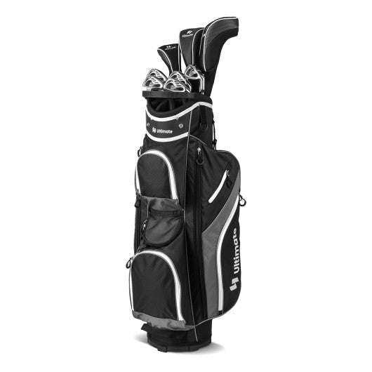 Golf Cart Bag with 14 Way Top Dividers-Gray