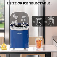 Load image into Gallery viewer, 2.2 L Portable Ice Cube Maker with Bullet Shaped Ice Cube-Navy
