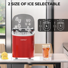 Load image into Gallery viewer, 2.2 L Portable Ice Cube Maker with Bullet Shaped Ice Cube-Red
