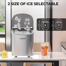 Load image into Gallery viewer, Countertop Automatic Ice Maker Machine  27Lbs/24 Hrs with Scoop and Basket-Silver
