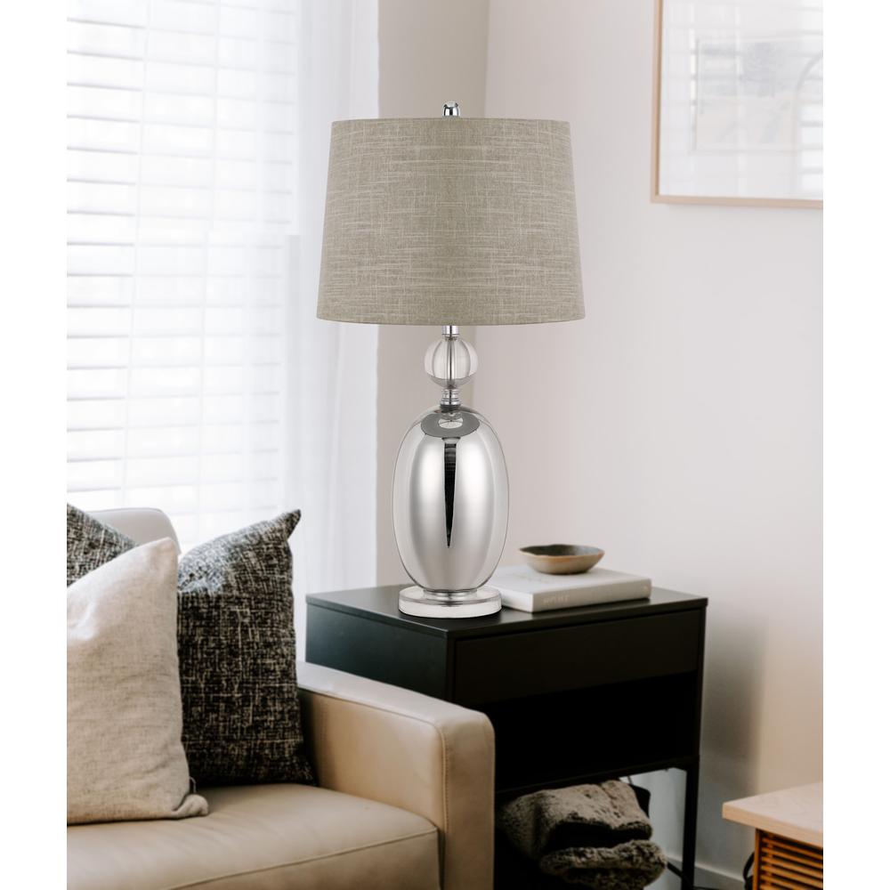 150W 3 Way Perth Glass Table Lamp