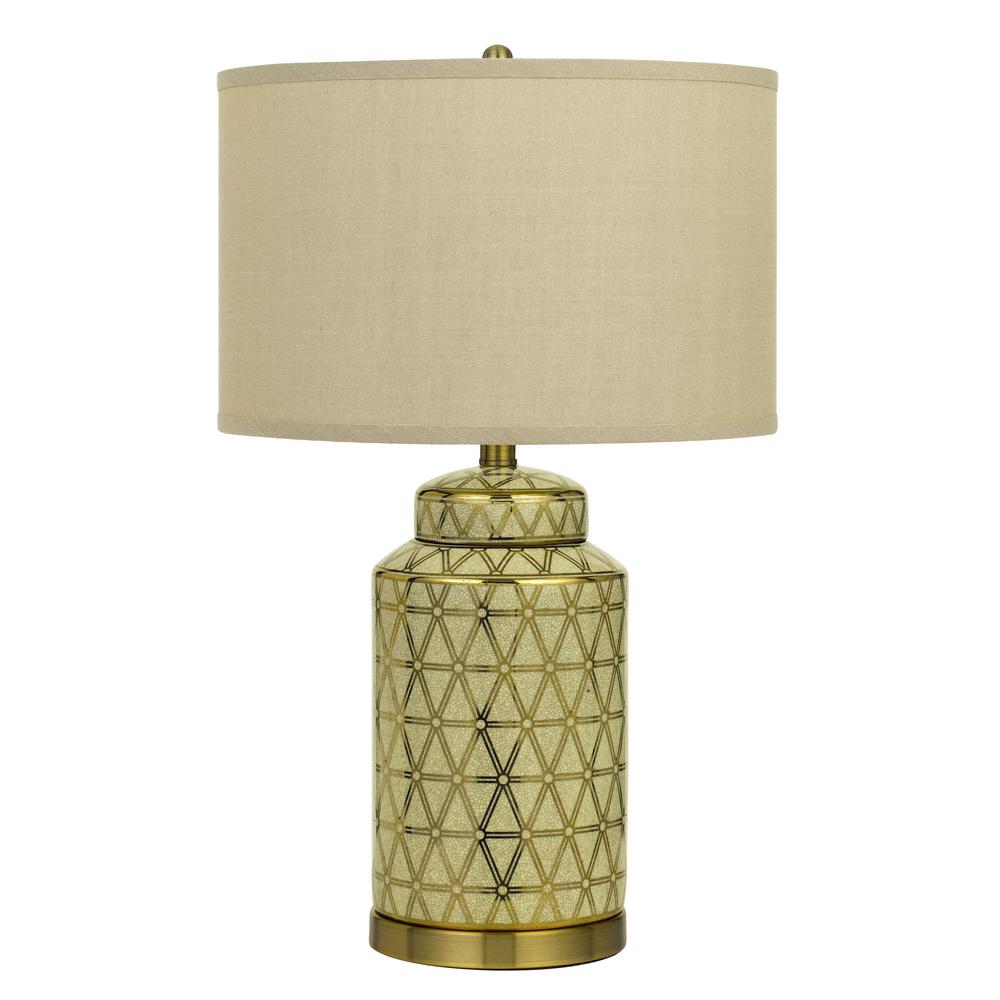 Barletta Ceramic Table Lamp With Hardback Fabric Shade (Sold And Priced As Pairs)