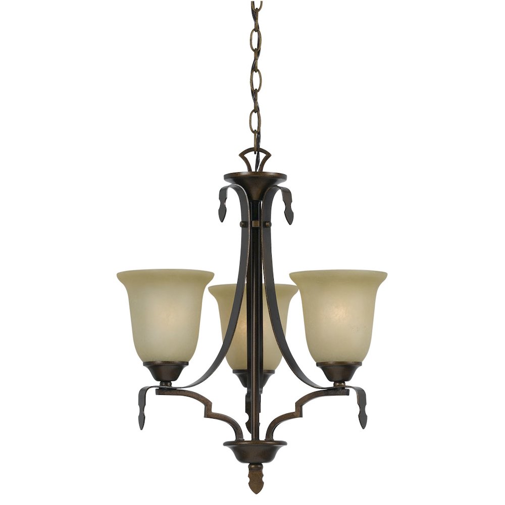 60Wx3 Dabois Iron 3 Lgt Chandelier