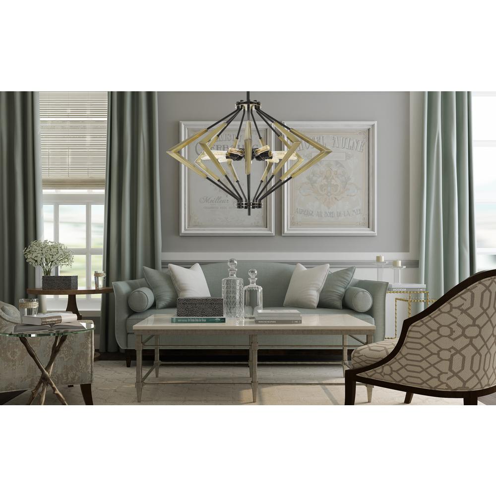 Malounta 60W X 9 Metal Chandelier  (Edison Bulbs Not included)