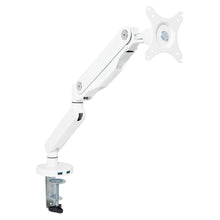 Load image into Gallery viewer, Single Monitor Arm with Dual USB 3.0 Port in White Finish, A2MAS1730-WH
