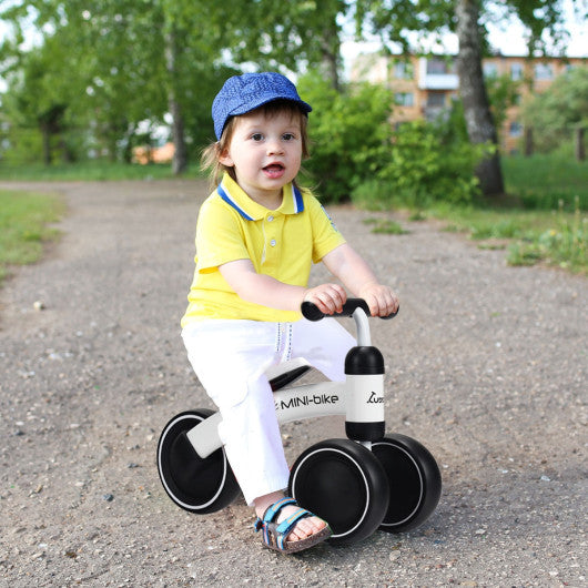 3 Wheels Baby Balance Bikes No Pedal Walker for 18-36 Months Toddler-White