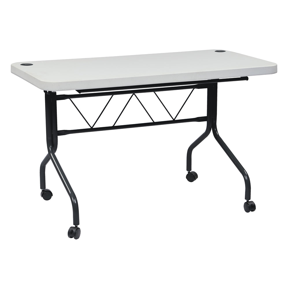 4' Resin Multi Purpose Flip Table with Locking Casters