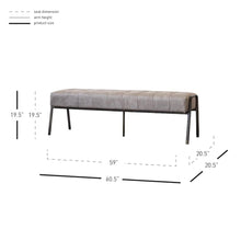 Load image into Gallery viewer, Venturi PU Leather Tufted Bench
