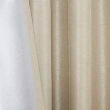 Load image into Gallery viewer, Madison Park Emilia 100% Polyester Solid Faux Silk Twisted Tab Blackout Panel- Champagne MP40-6368 By Olliix
