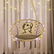 Load image into Gallery viewer, Hammock Chair LED Lights Hanging Swing Indoor Outdoor
