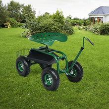 Load image into Gallery viewer, Extendable Handle Garden Cart Rolling Wagon Scooter
