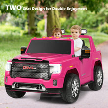 Load image into Gallery viewer, 12V 2-Seater Licensed GMC Kids Ride On Truck RC Electric Car with Storage Box-Pink
