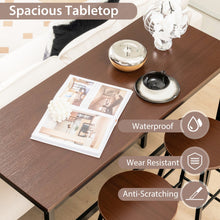 Load image into Gallery viewer, 3 Piece Pub Table and Stools Kitchen Dining Set-Brown
