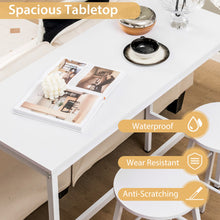 Load image into Gallery viewer, 3 Piece Pub Table and Stools Kitchen Dining Set-White
