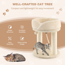 Load image into Gallery viewer, Cat Climbing Tree with Plush Perchs and Scratching Post-Beige
