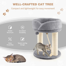 Load image into Gallery viewer, Cat Climbing Tree with Plush Perchs and Scratching Post-Gray
