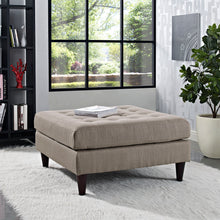 Load image into Gallery viewer, Empress Upholstered Fabric Large Ottoman by Modway
