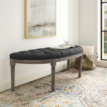 Load image into Gallery viewer, Esteem Vintage French Upholstered Fabric Semi-Circle Bench by Modway
