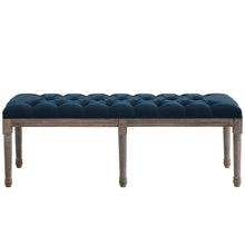 Load image into Gallery viewer, Province French Vintage Upholstered Fabric Bench by Modway
